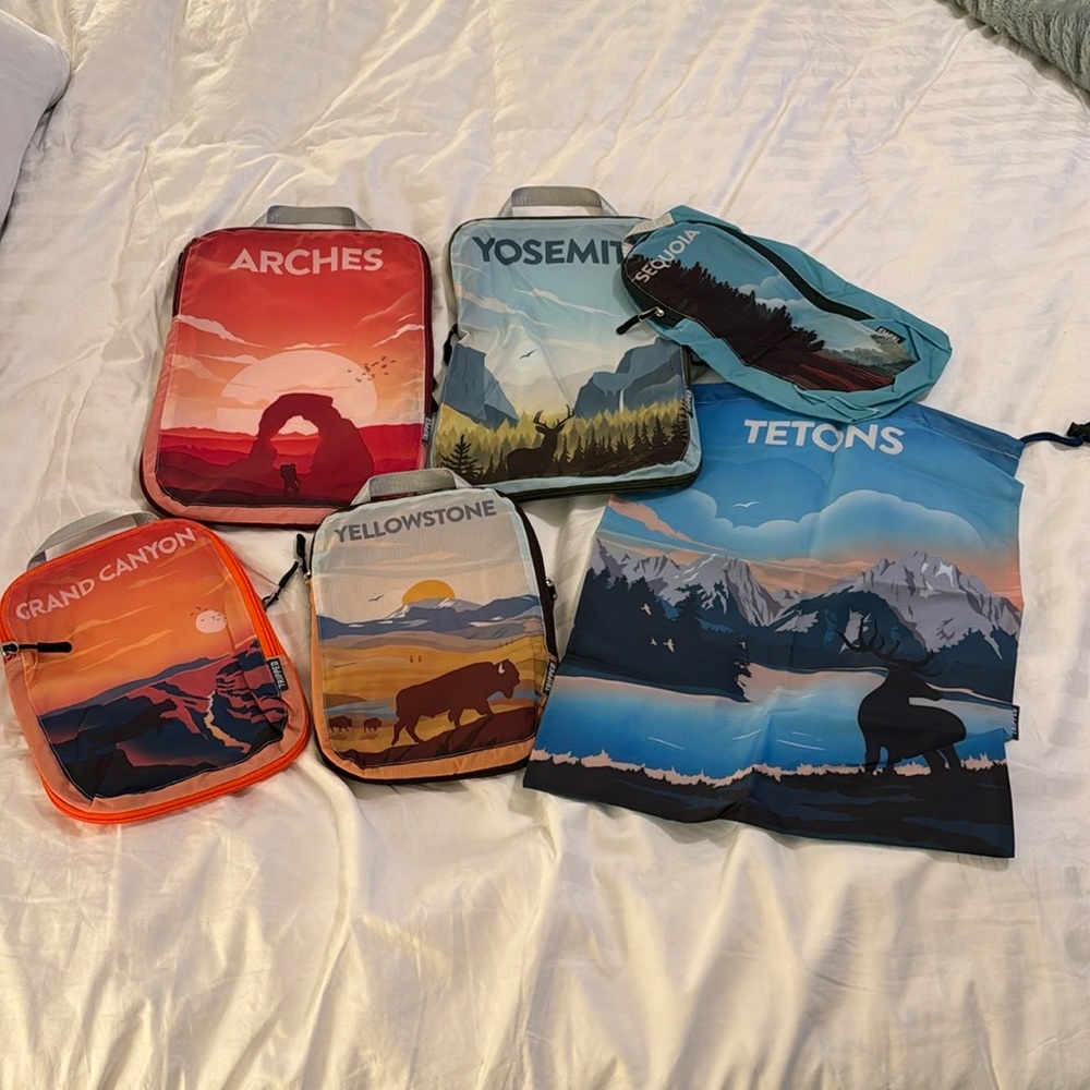 TRIPPED Travel Gear Packing Cubes - National Parks
